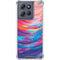 Rainbow Wave Brush Stroke by Etta Vee Moto G Stylus 5G (2025) Clear Case